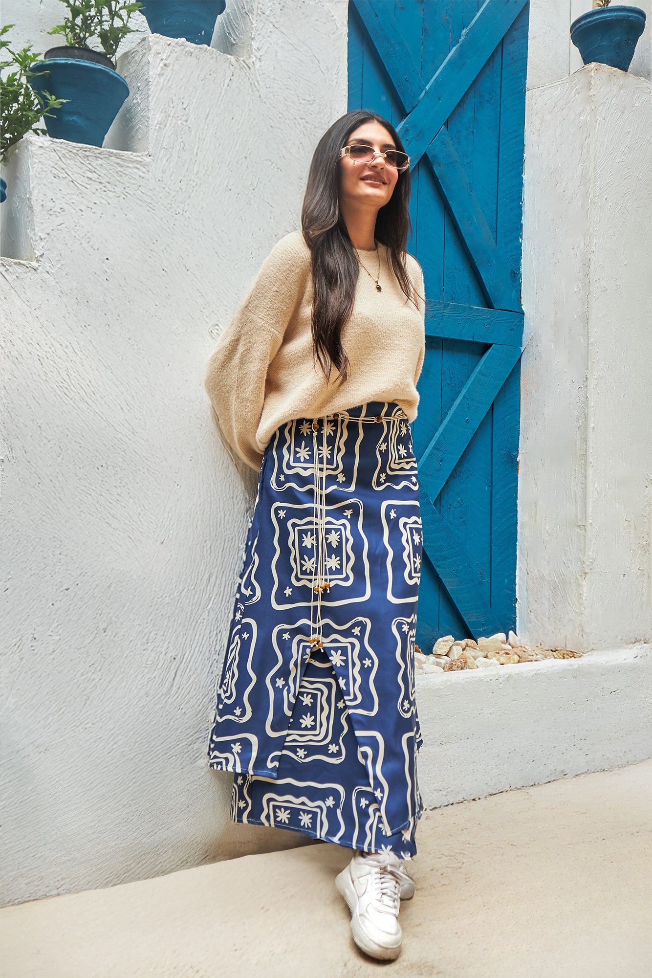 Artisan Boho Tile Skirt