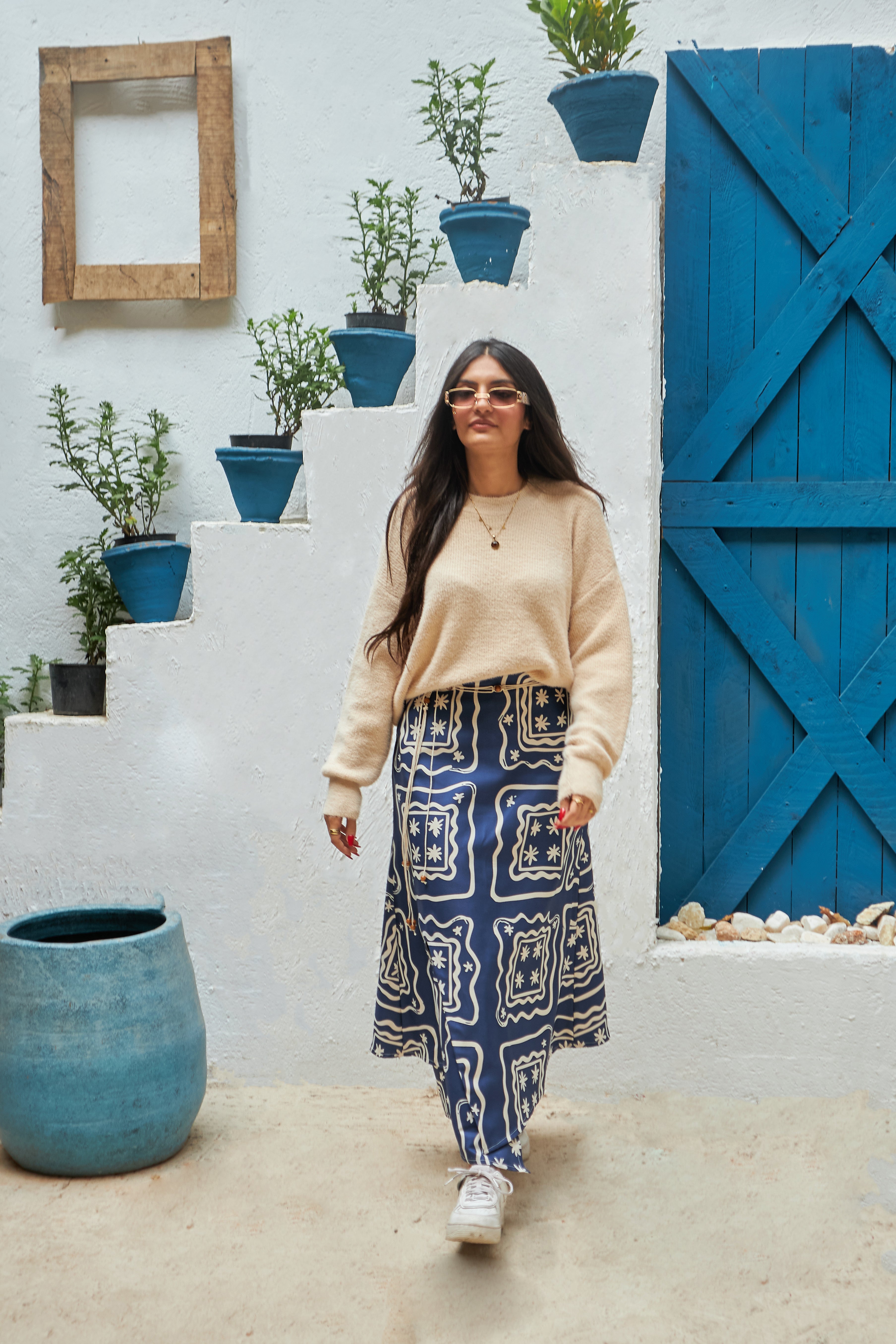 Artisan Boho Tile Skirt