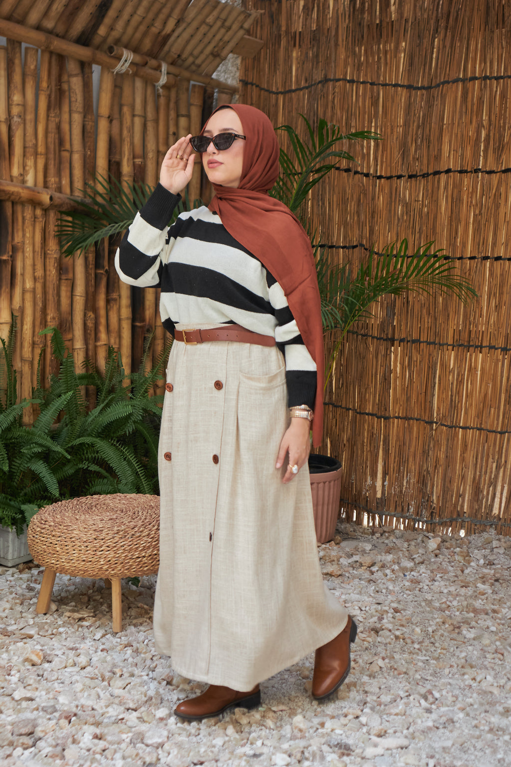Boho Trench Skirt